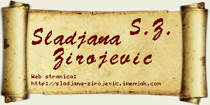 Slađana Zirojević vizit kartica